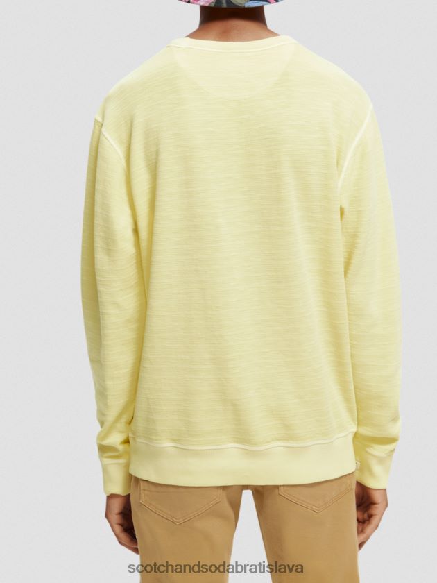 muži oblečenie narcis Scotch & Soda štruktúrovaná mikina farbená na odeve 4ZV00D515