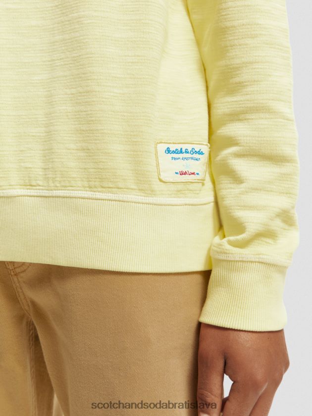 muži oblečenie narcis Scotch & Soda štruktúrovaná mikina farbená na odeve 4ZV00D515