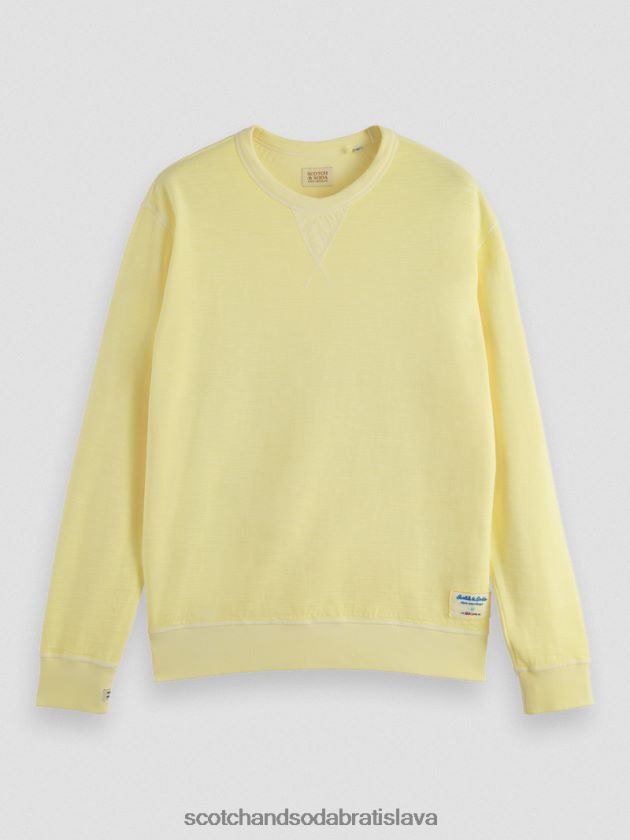 muži oblečenie narcis Scotch & Soda štruktúrovaná mikina farbená na odeve 4ZV00D515