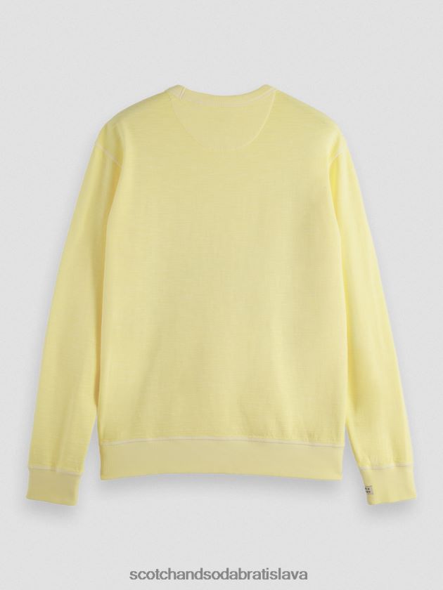 muži oblečenie narcis Scotch & Soda štruktúrovaná mikina farbená na odeve 4ZV00D515