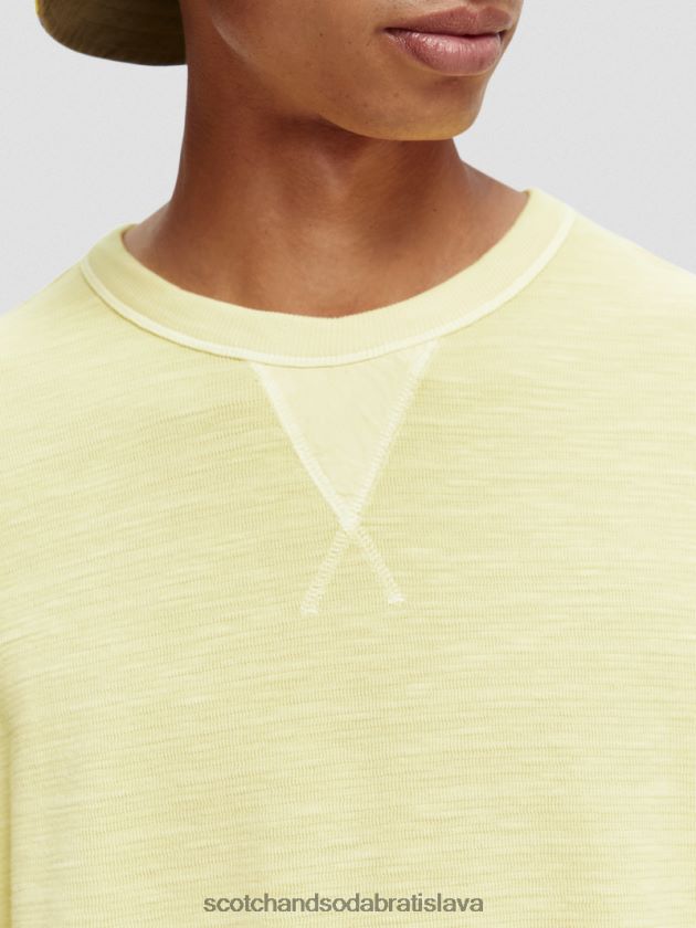 muži oblečenie narcis Scotch & Soda štruktúrovaná mikina farbená na odeve 4ZV00D515