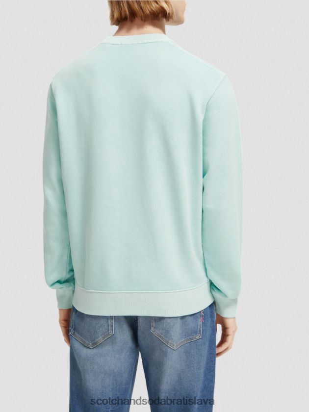 muži oblečenie záliv Scotch & Soda Obyčajná strihová mikina s grafickým výstrihom 4ZV00D540