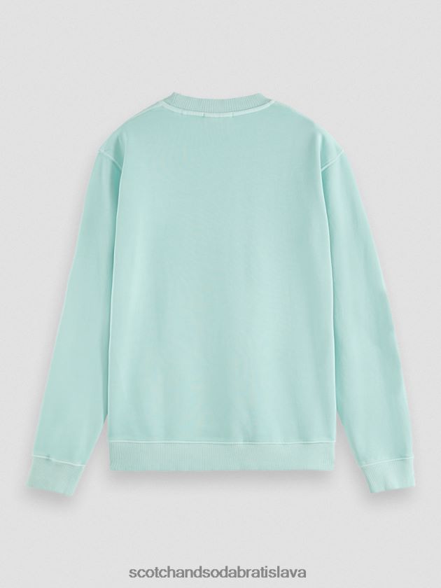 muži oblečenie záliv Scotch & Soda Obyčajná strihová mikina s grafickým výstrihom 4ZV00D540