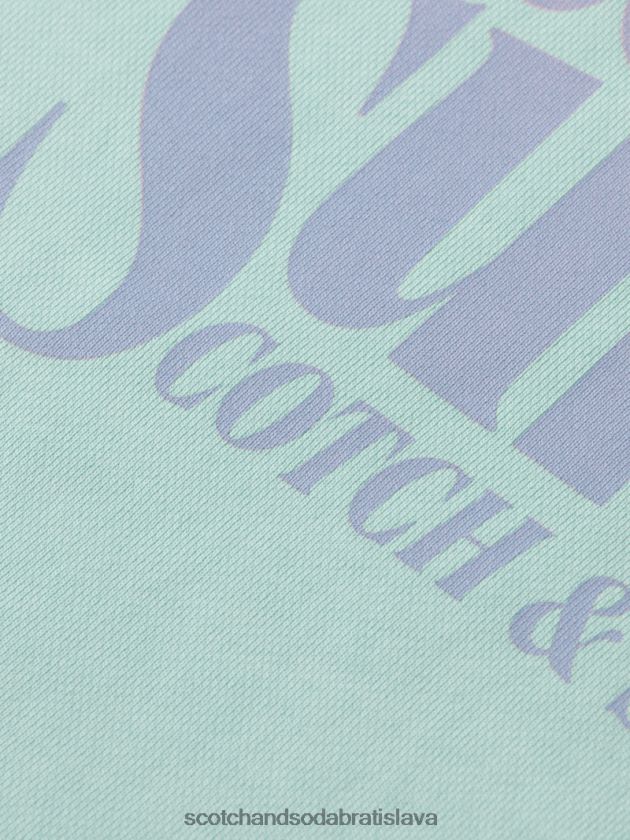 muži oblečenie záliv Scotch & Soda Obyčajná strihová mikina s grafickým výstrihom 4ZV00D540