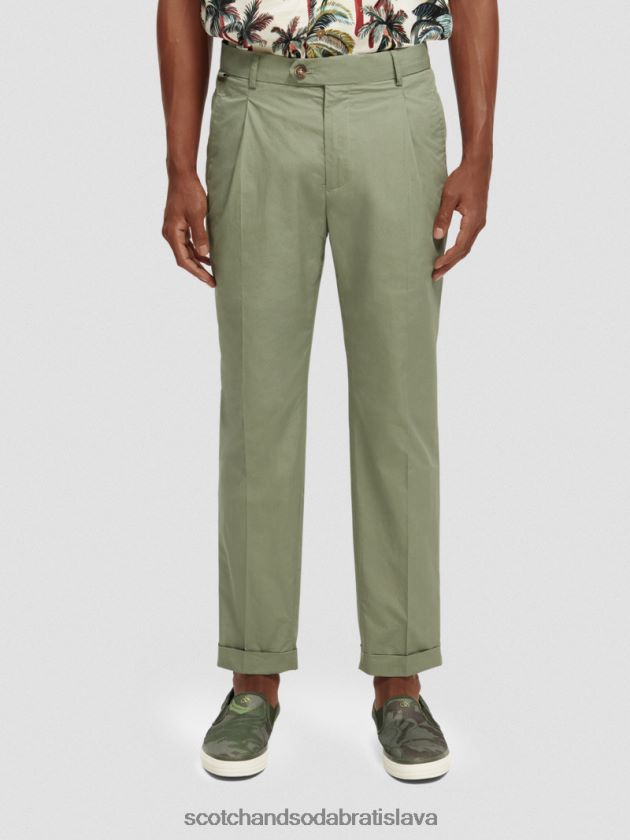 muži oblečenie armády Scotch & Soda čierny popelín chino 4ZV00D502