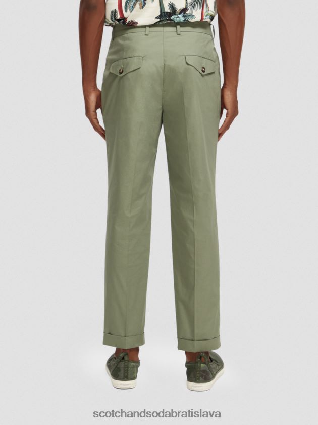 muži oblečenie armády Scotch & Soda čierny popelín chino 4ZV00D502