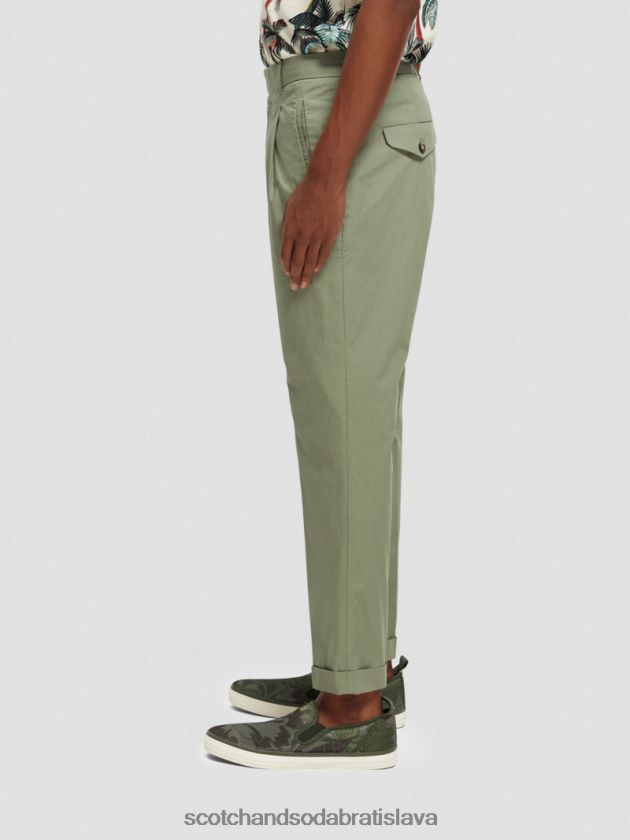 muži oblečenie armády Scotch & Soda čierny popelín chino 4ZV00D502