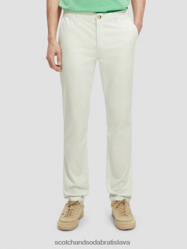 muži oblečenie mäta Scotch & Soda Super tenký chino strih vo farbe mott 4ZV00D499