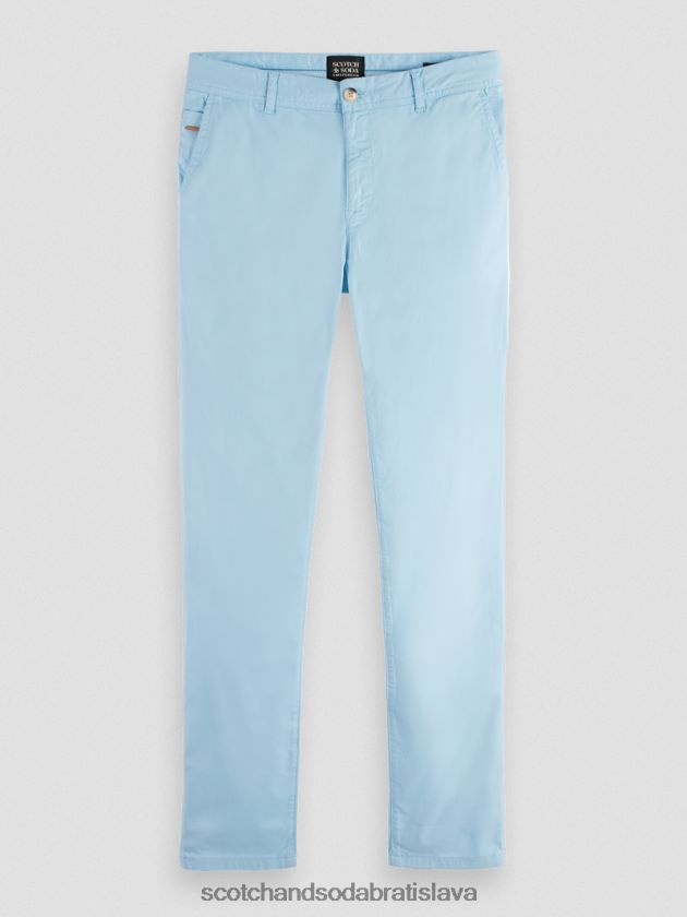 muži oblečenie morská modrá Scotch & Soda Super tenký chino strih vo farbe mott 4ZV00D498