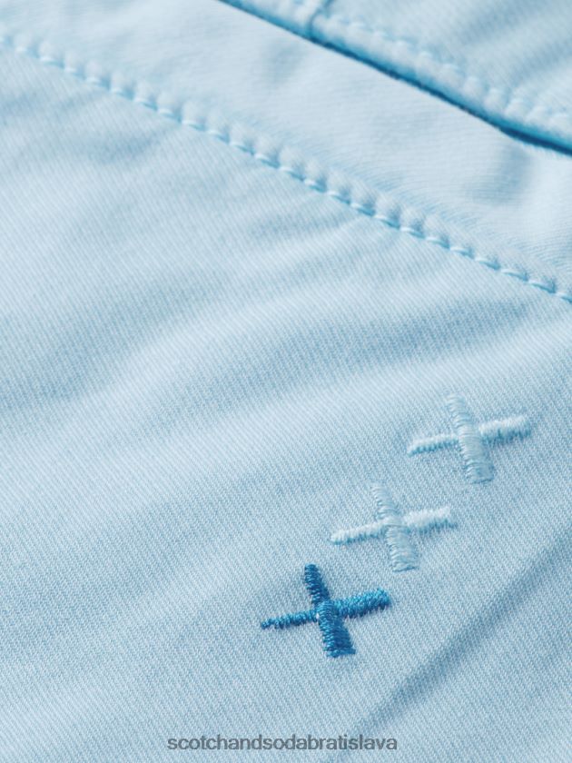 muži oblečenie morská modrá Scotch & Soda Super tenký chino strih vo farbe mott 4ZV00D498