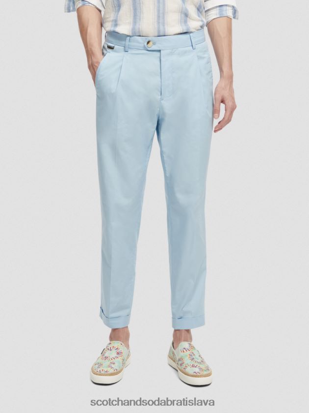 muži oblečenie morská modrá Scotch & Soda čierny popelín chino 4ZV00D501