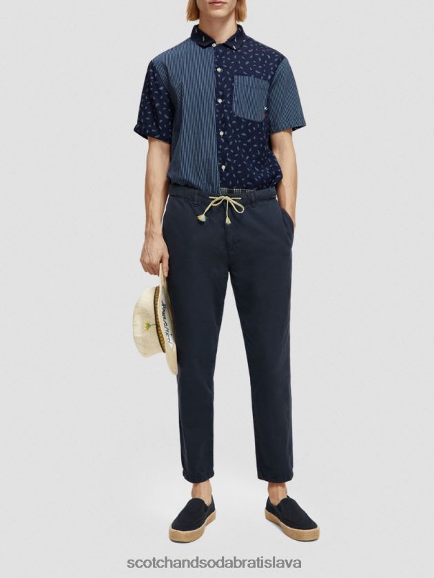 muži oblečenie námorníctvo Scotch & Soda drift pravidelného kužeľa strihového odevu farbeného joggera 4ZV00D491