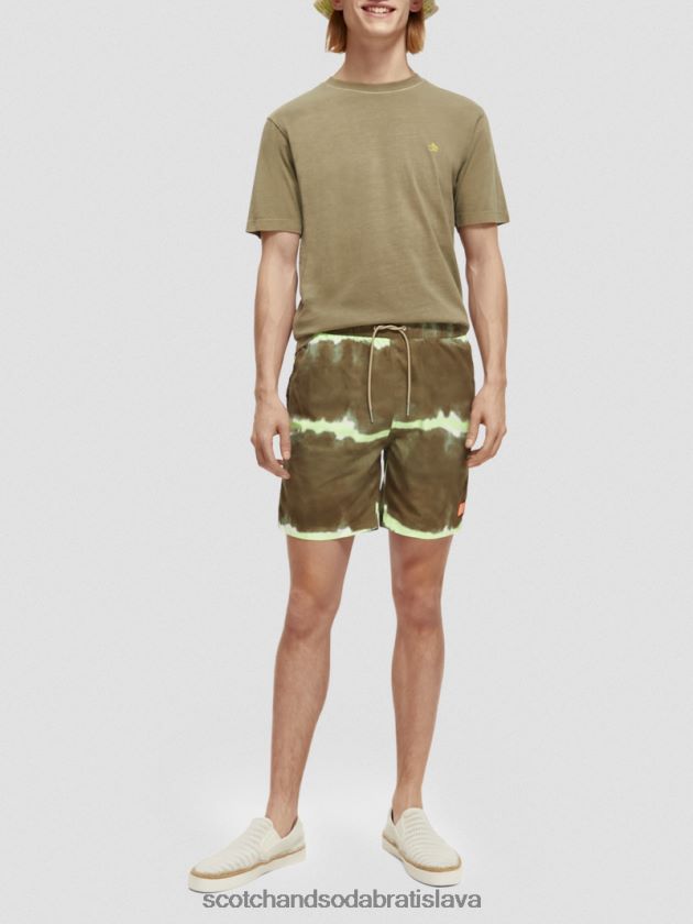 muži oblečenie armádne farbivo na kravaty Scotch & Soda plavkové šortky strednej dĺžky s potlačou na viazanie 4ZV00D688