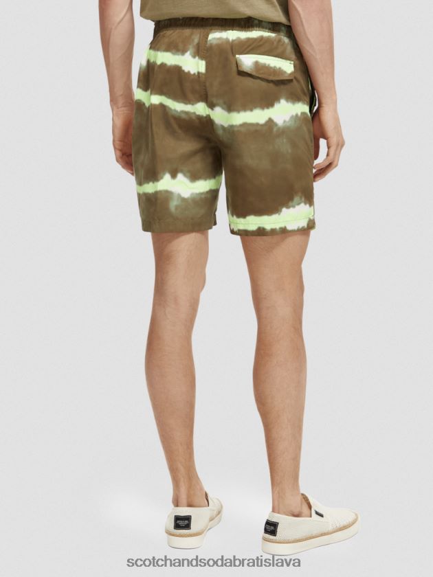 muži oblečenie armádne farbivo na kravaty Scotch & Soda plavkové šortky strednej dĺžky s potlačou na viazanie 4ZV00D688