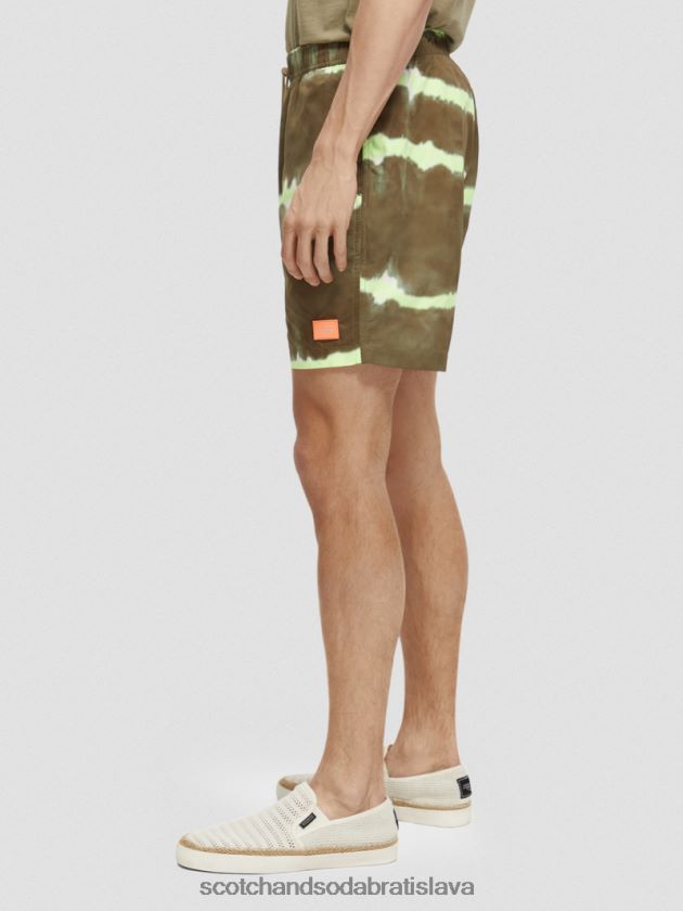 muži oblečenie armádne farbivo na kravaty Scotch & Soda plavkové šortky strednej dĺžky s potlačou na viazanie 4ZV00D688
