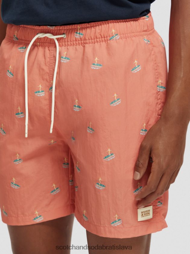 muži oblečenie flamingo surfer aop Scotch & Soda plavecké krátke nohavice s potlačou strednej dĺžky 4ZV00D670