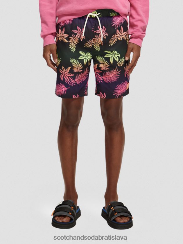 muži oblečenie gradientový list aop Scotch & Soda dlhé plavky s potlačou 4ZV00D677