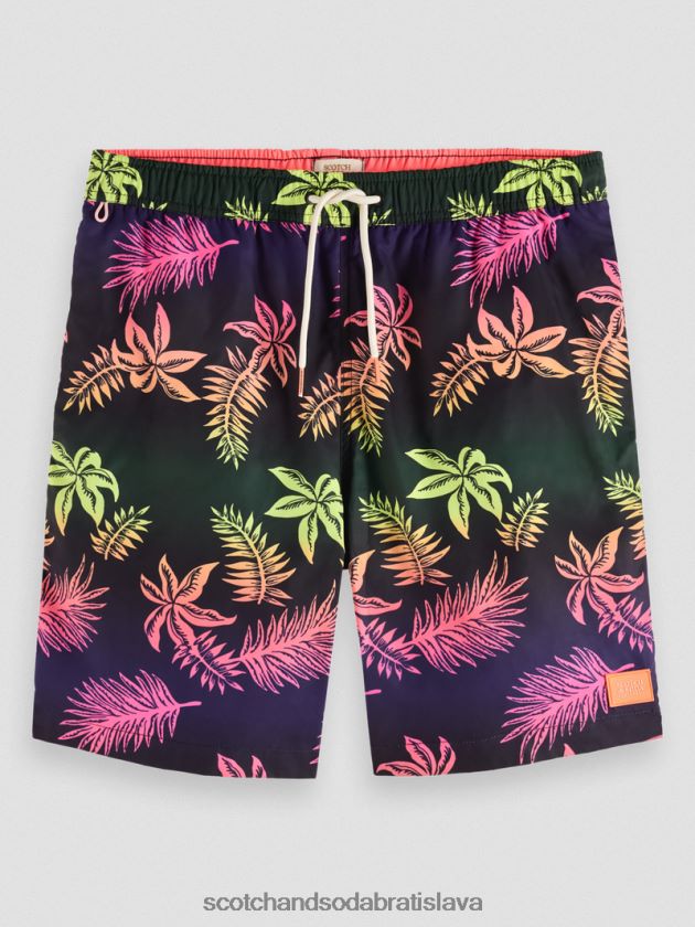 muži oblečenie gradientový list aop Scotch & Soda dlhé plavky s potlačou 4ZV00D677