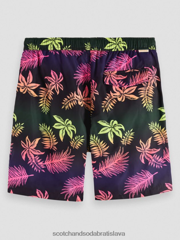 muži oblečenie gradientový list aop Scotch & Soda dlhé plavky s potlačou 4ZV00D677