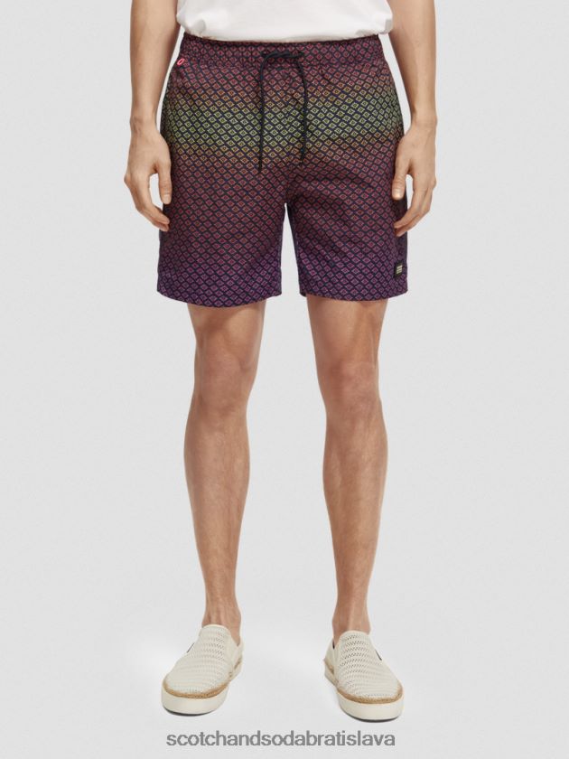 muži oblečenie gradientová rozeta aop Scotch & Soda plavecké krátke nohavice s potlačou strednej dĺžky 4ZV00D668