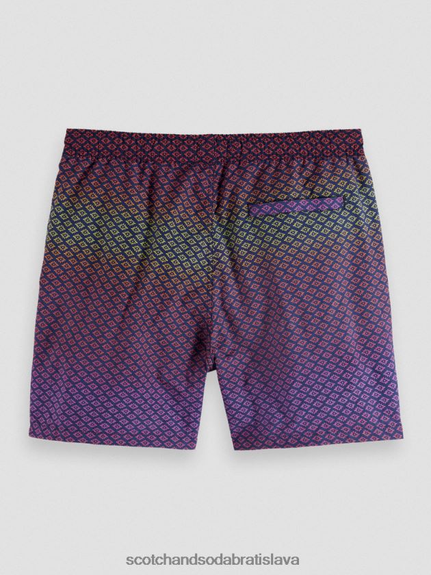 muži oblečenie gradientová rozeta aop Scotch & Soda plavecké krátke nohavice s potlačou strednej dĺžky 4ZV00D668