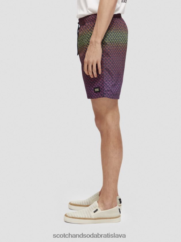 muži oblečenie gradientová rozeta aop Scotch & Soda plavecké krátke nohavice s potlačou strednej dĺžky 4ZV00D668