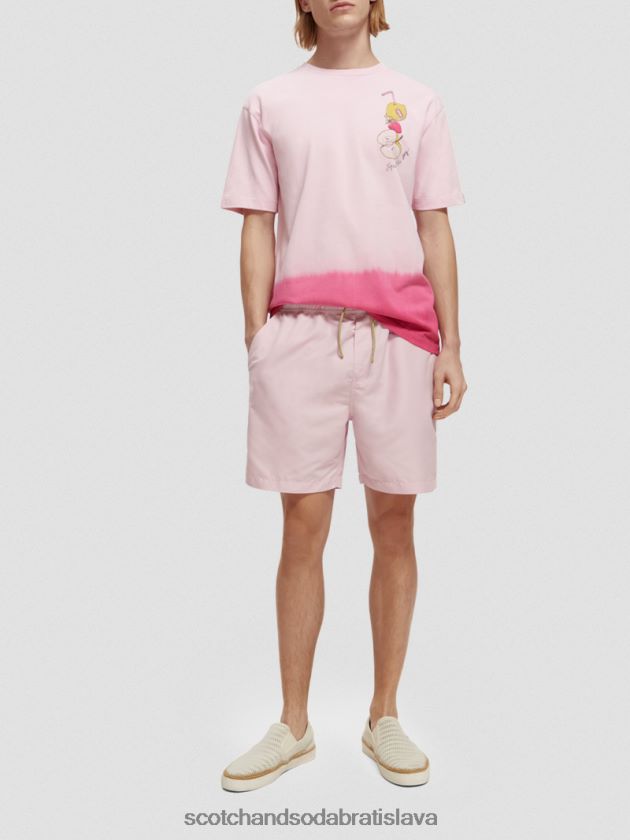 muži oblečenie kamenná ružová Scotch & Soda plavecké šortky strednej dĺžky 4ZV00D663