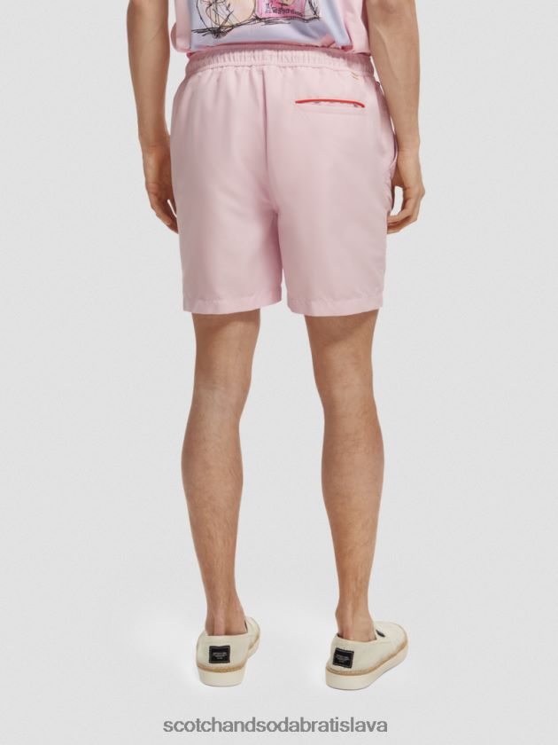 muži oblečenie kamenná ružová Scotch & Soda plavecké šortky strednej dĺžky 4ZV00D663