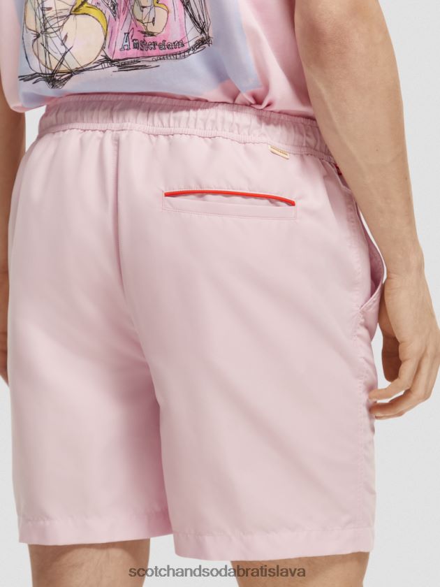 muži oblečenie kamenná ružová Scotch & Soda plavecké šortky strednej dĺžky 4ZV00D663