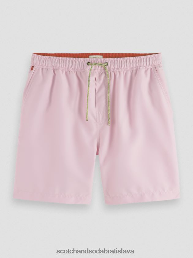 muži oblečenie kamenná ružová Scotch & Soda plavecké šortky strednej dĺžky 4ZV00D663