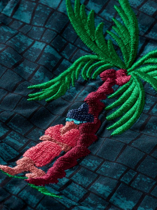 muži oblečenie modrý pruh Scotch & Soda plavkové šortky s potlačou strednej dĺžky 4ZV00D690