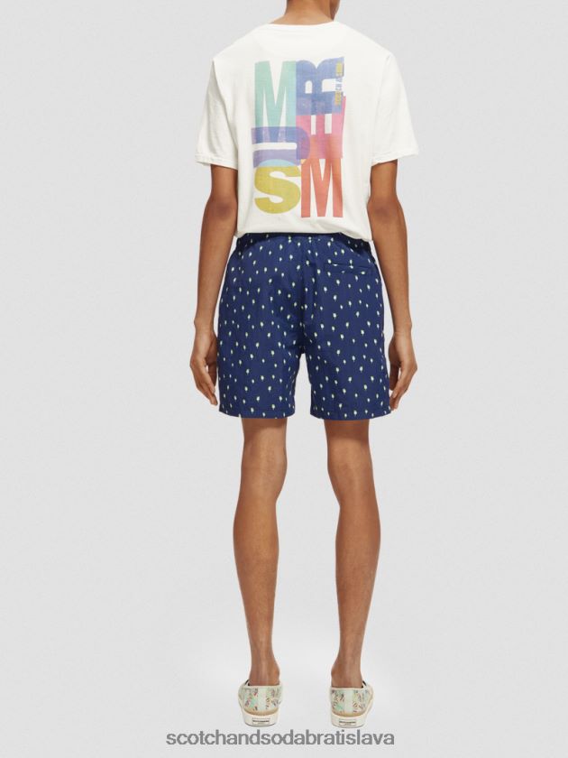 muži oblečenie námornícke palmdots aop Scotch & Soda plavecké krátke nohavice s potlačou strednej dĺžky 4ZV00D667
