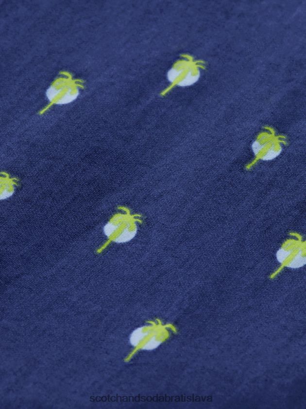 muži oblečenie námornícke palmdots aop Scotch & Soda plavecké krátke nohavice s potlačou strednej dĺžky 4ZV00D667