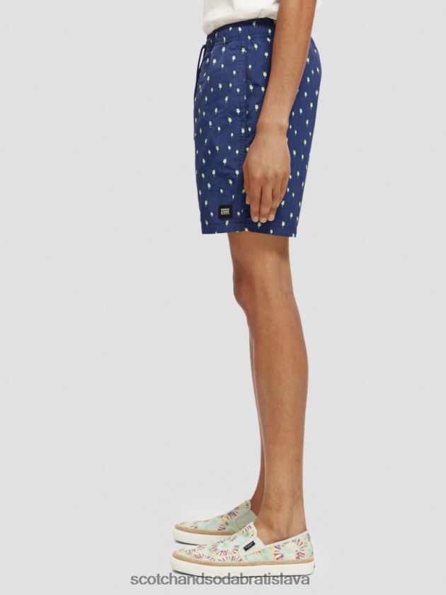 muži oblečenie námornícke palmdots aop Scotch & Soda plavecké krátke nohavice s potlačou strednej dĺžky 4ZV00D667