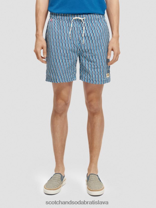 muži oblečenie riviéra abstraktné aop Scotch & Soda plavecké krátke nohavice s potlačou strednej dĺžky 4ZV00D666