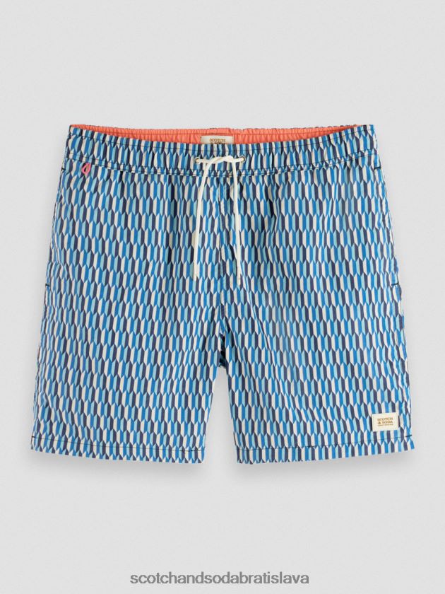 muži oblečenie riviéra abstraktné aop Scotch & Soda plavecké krátke nohavice s potlačou strednej dĺžky 4ZV00D666