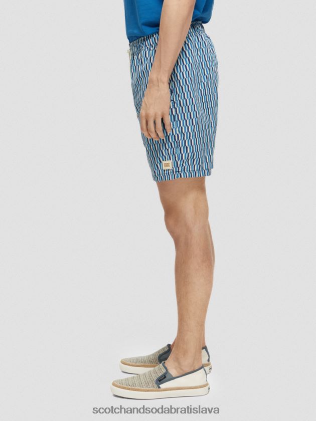 muži oblečenie riviéra abstraktné aop Scotch & Soda plavecké krátke nohavice s potlačou strednej dĺžky 4ZV00D666