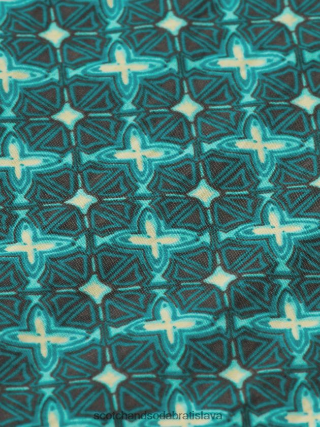 muži oblečenie tyrkysové dlaždice aop Scotch & Soda plavecké krátke nohavice s potlačou strednej dĺžky 4ZV00D669