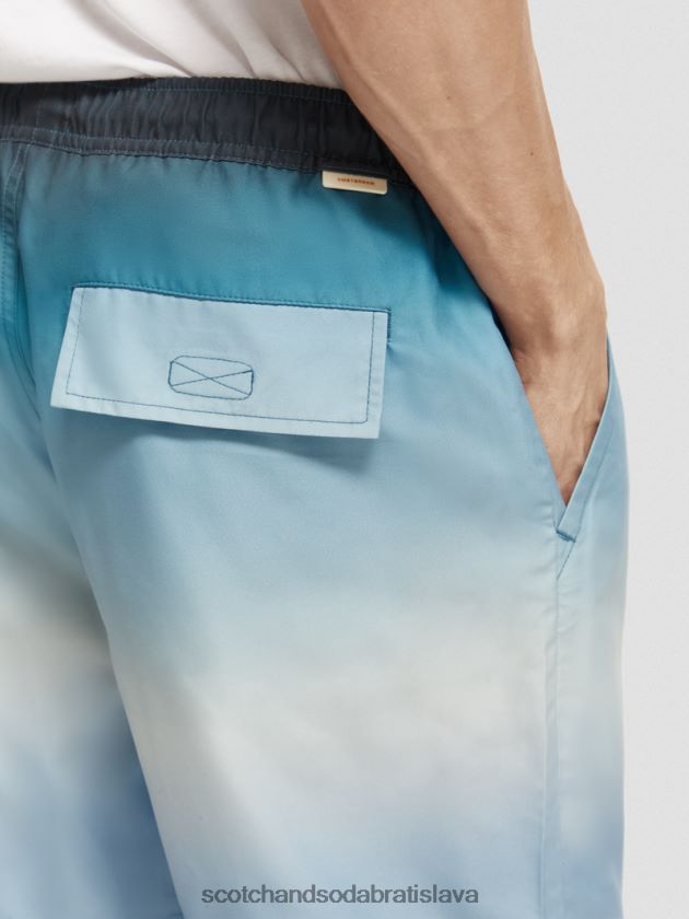 muži oblečenie tyrkysový gradient Scotch & Soda plavecké krátke nohavice s potlačou strednej dĺžky 4ZV00D694