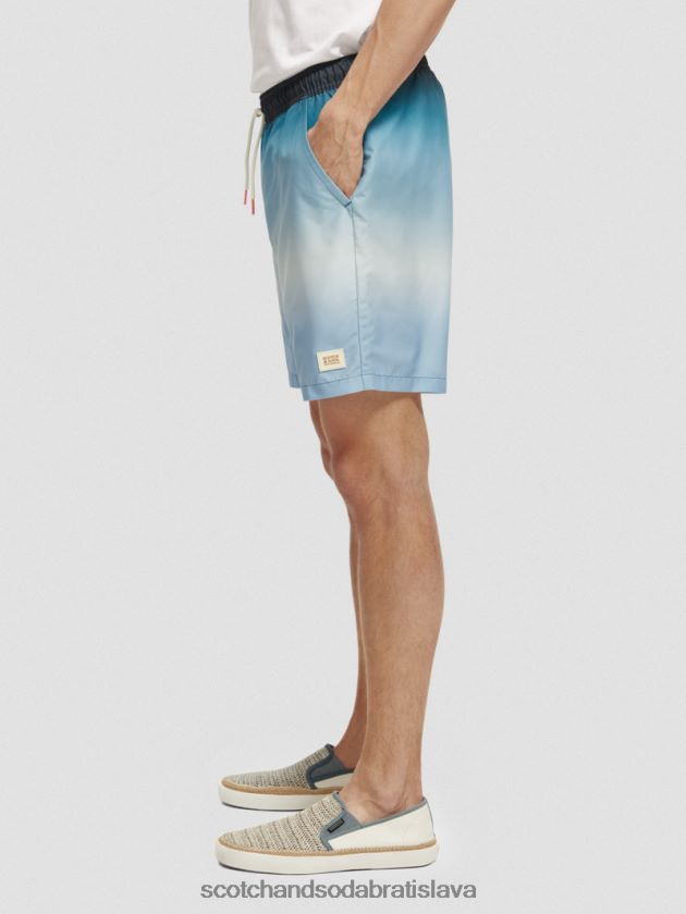 muži oblečenie tyrkysový gradient Scotch & Soda plavecké krátke nohavice s potlačou strednej dĺžky 4ZV00D694