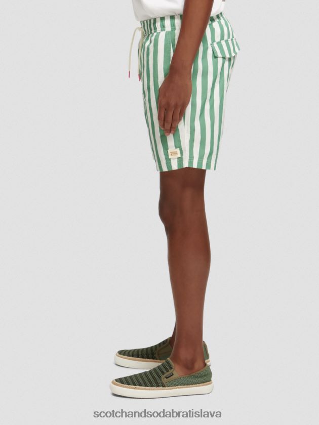muži oblečenie zelený pásik na farbenie kravaty Scotch & Soda plavkové šortky s potlačou strednej dĺžky 4ZV00D680