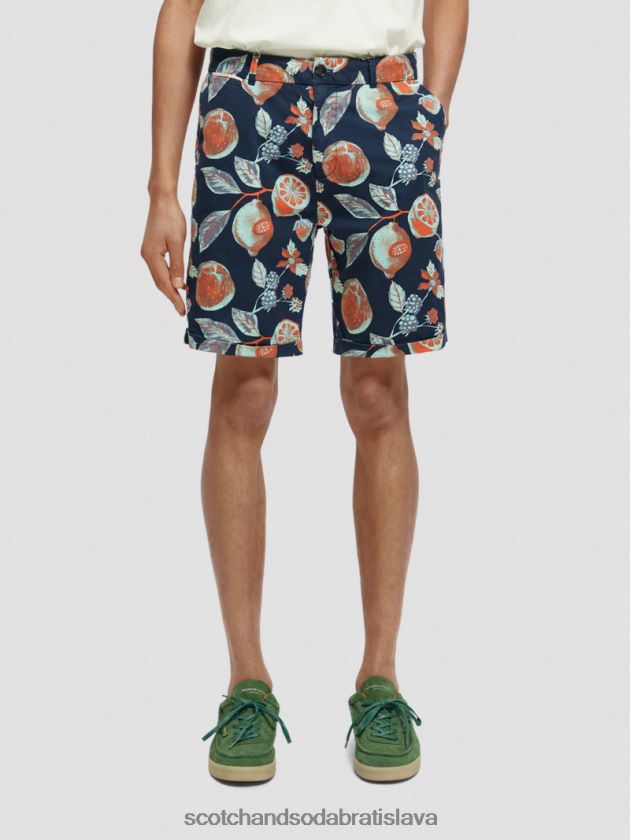 muži oblečenie námornícke ovocie aop Scotch & Soda chino šortky s potlačou Stuart 4ZV00D624