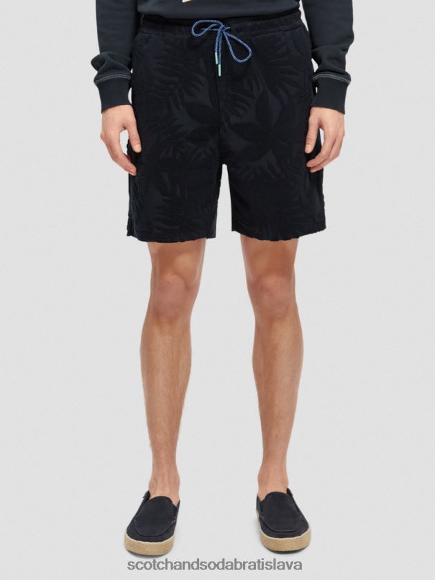 muži oblečenie námorníctvo Scotch & Soda žakárové šortky s potlačou 4ZV00D607