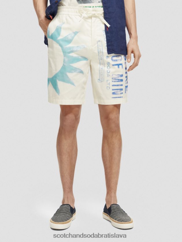 muži oblečenie odtlačok pečiatky Scotch & Soda obľúbené bermudy s potlačou 4ZV00D618