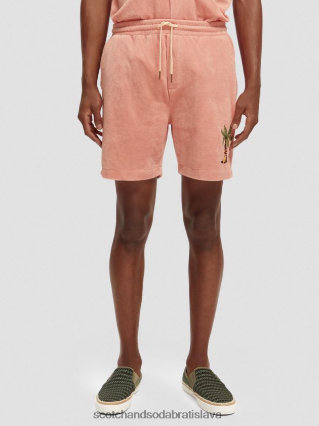 muži oblečenie plameniak Scotch & Soda vyšívané uterákové bermudy 4ZV00D592