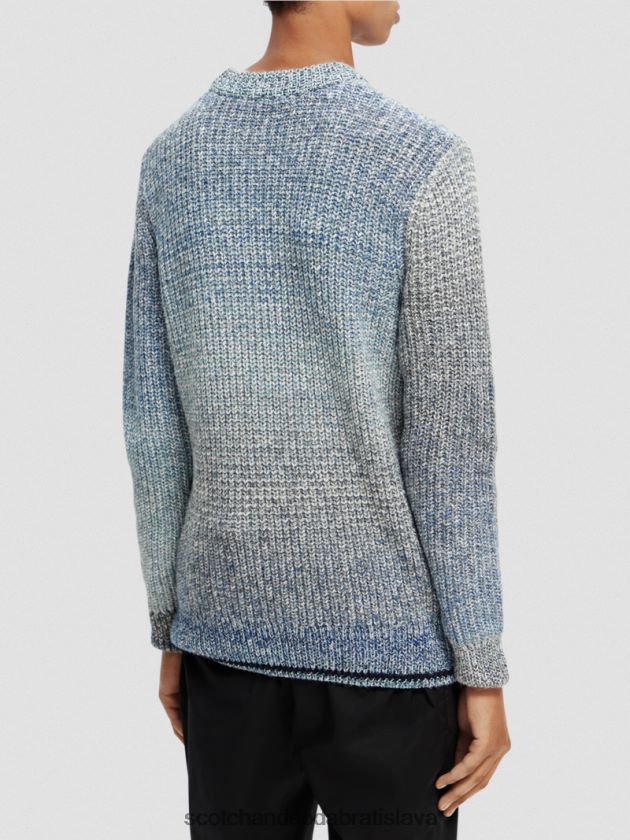 muži oblečenie combo a Scotch & Soda gradientný rebrový pletený sveter 4ZV00D633