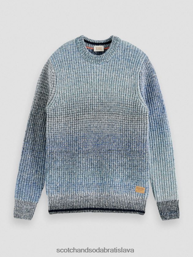 muži oblečenie combo a Scotch & Soda gradientný rebrový pletený sveter 4ZV00D633