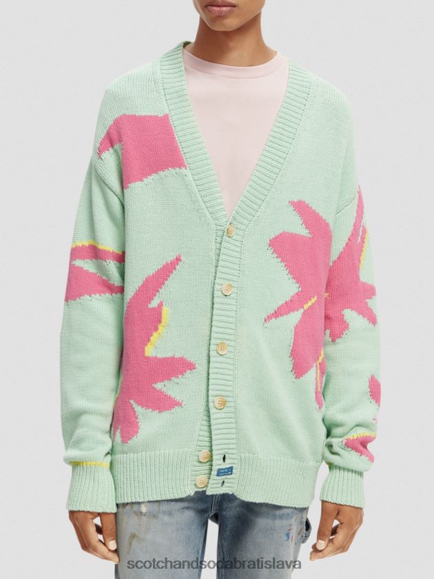 muži oblečenie combo a Scotch & Soda intarziový pletený kardigan 4ZV00D640