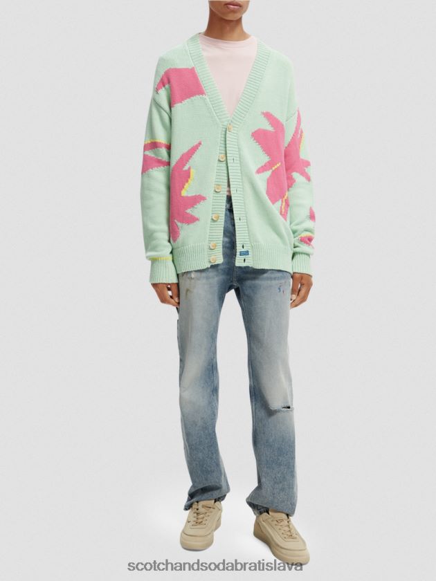 muži oblečenie combo a Scotch & Soda intarziový pletený kardigan 4ZV00D640