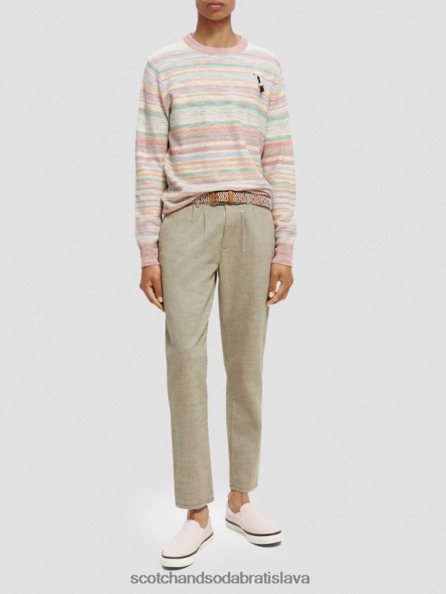 muži oblečenie combo a Scotch & Soda pletený pruhovaný sveter 4ZV00D634